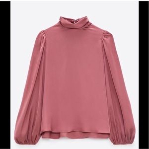 Zara mauve blouse
